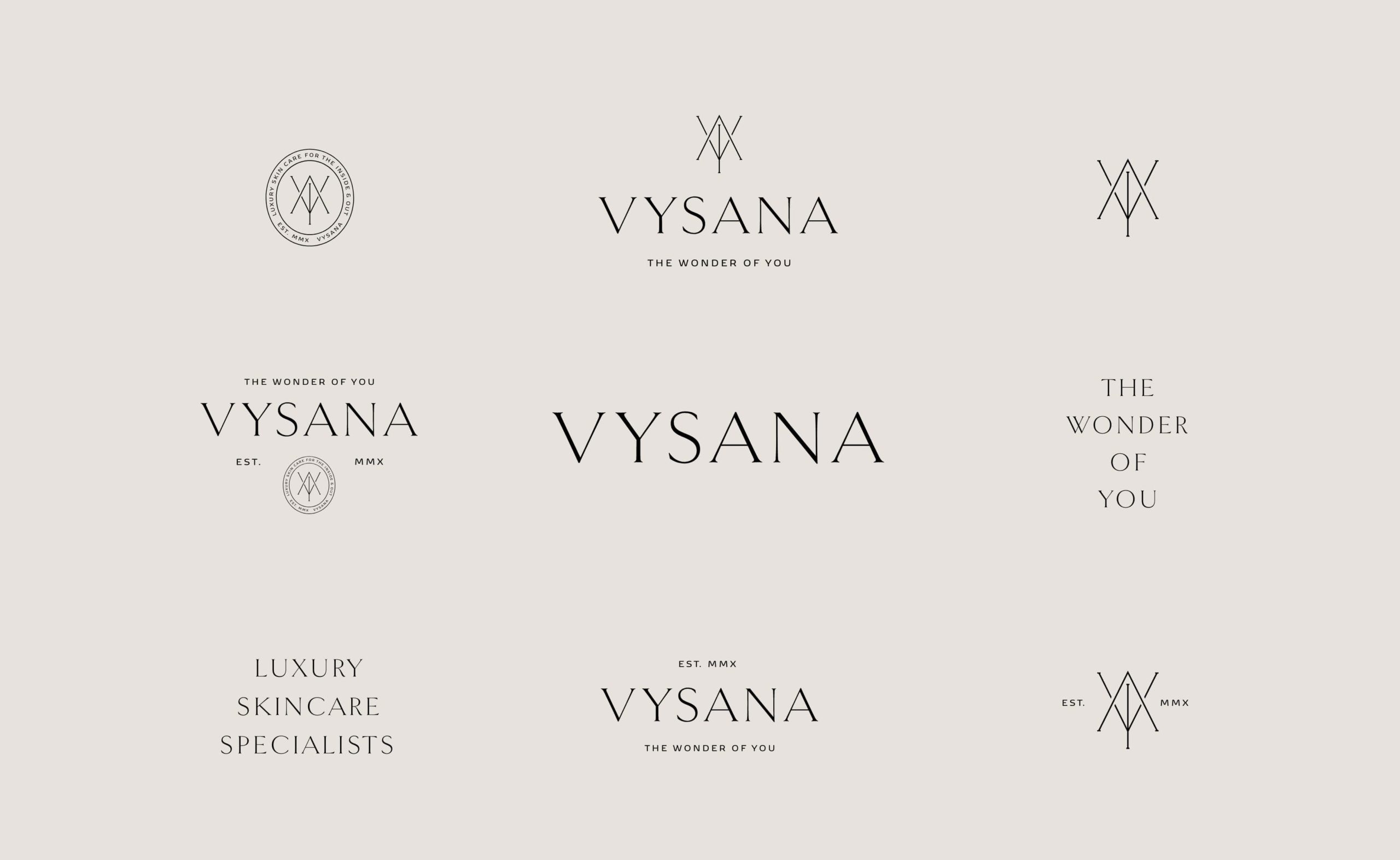 Vysana primary and sub brand logos