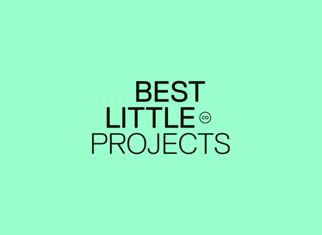 Best Little projects co sub-logo on grey background