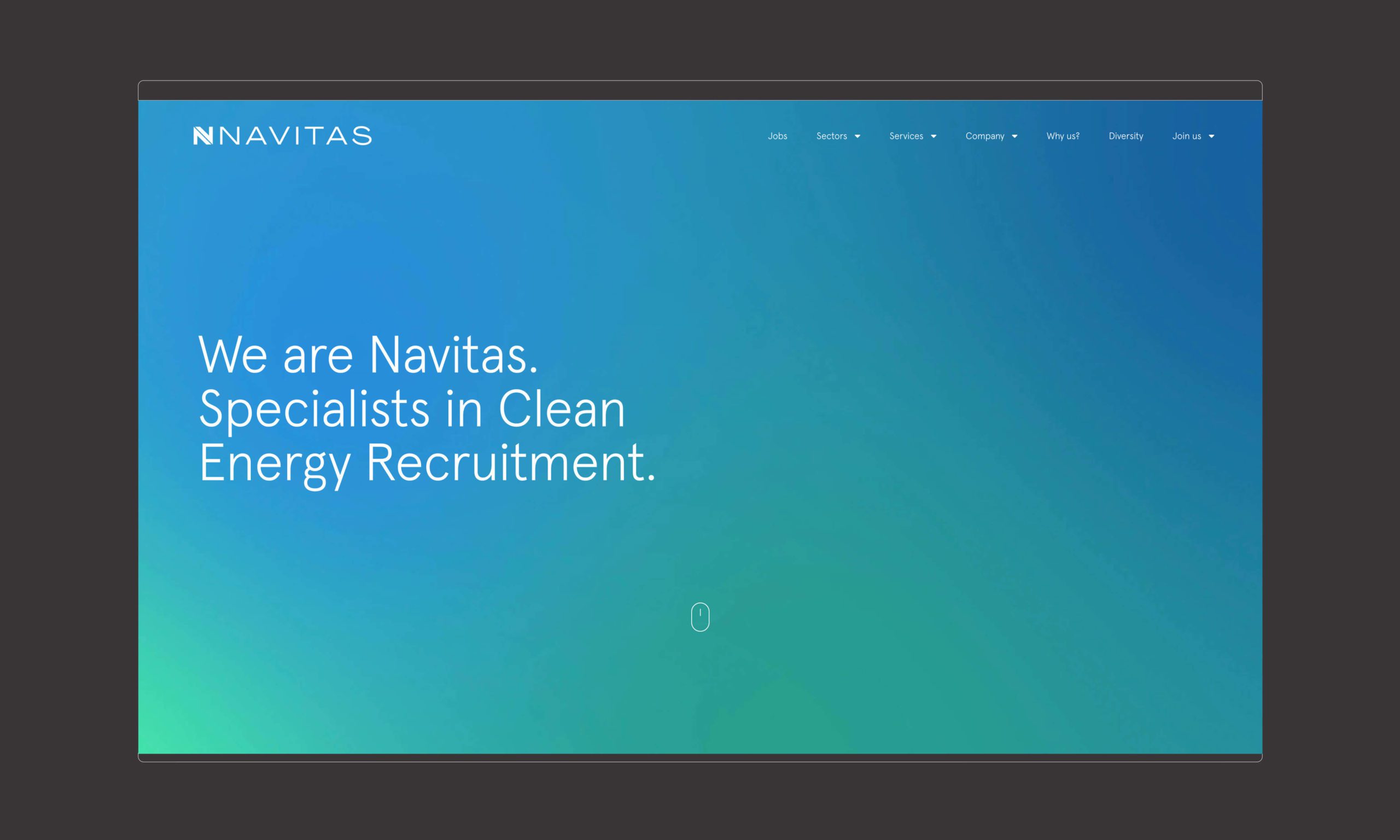Modern website design for recruitment company