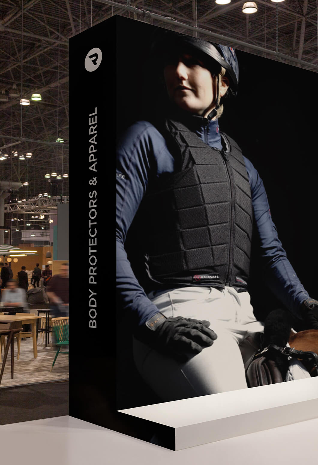 Trade show design for luxury equestrian sports brand