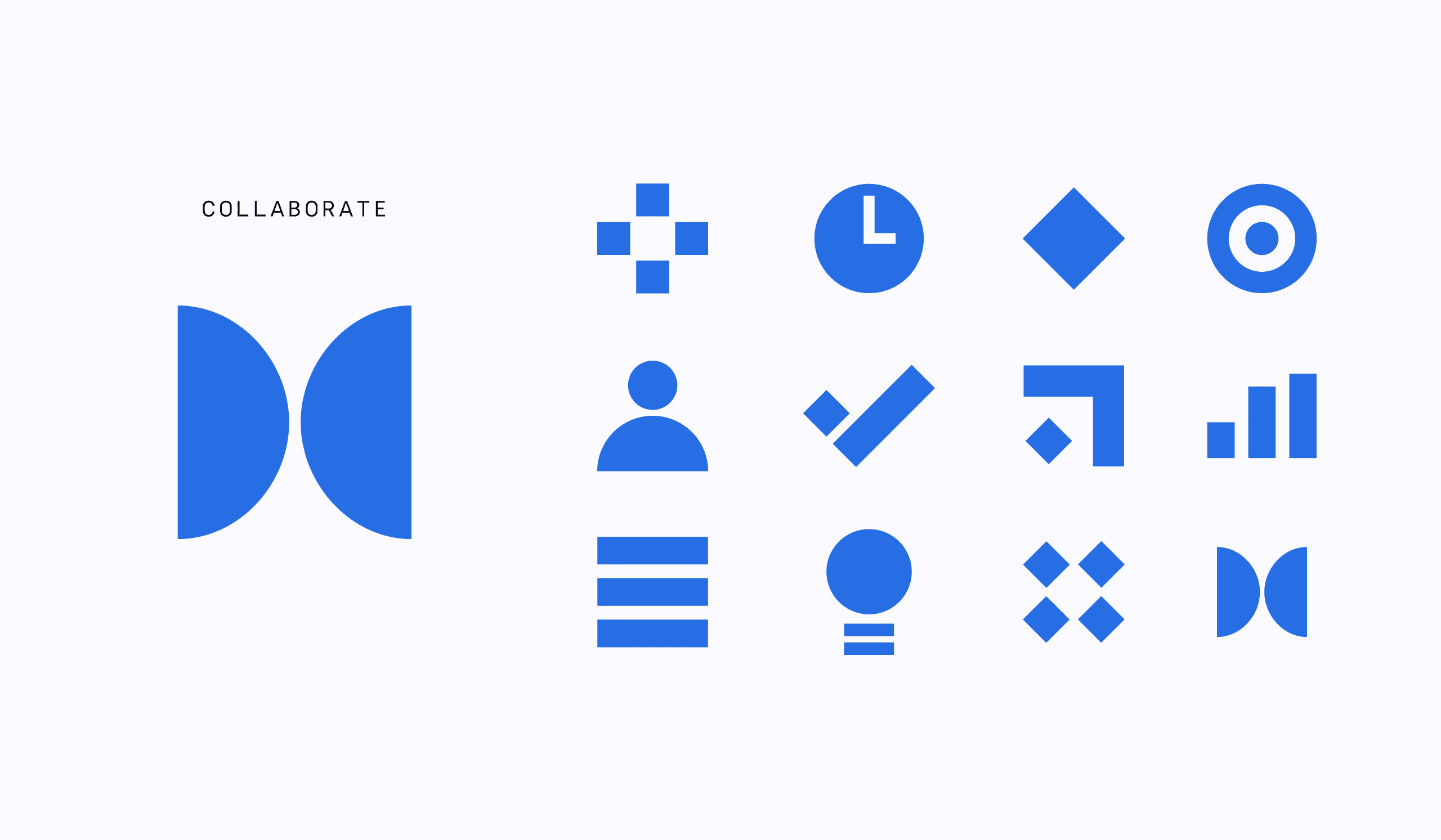 Custom iconography for software brand