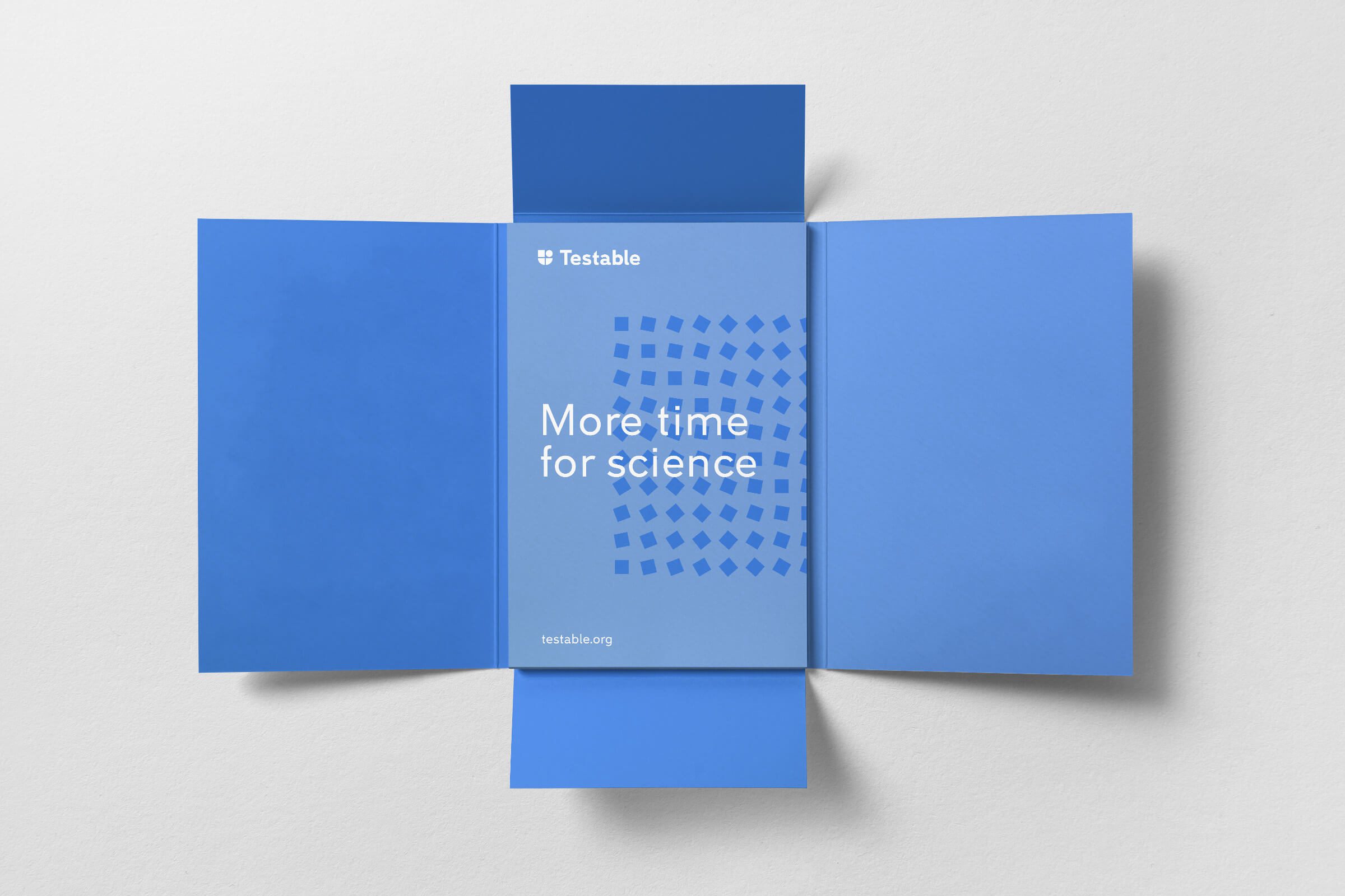 Folder and marketing pack design for software brand
