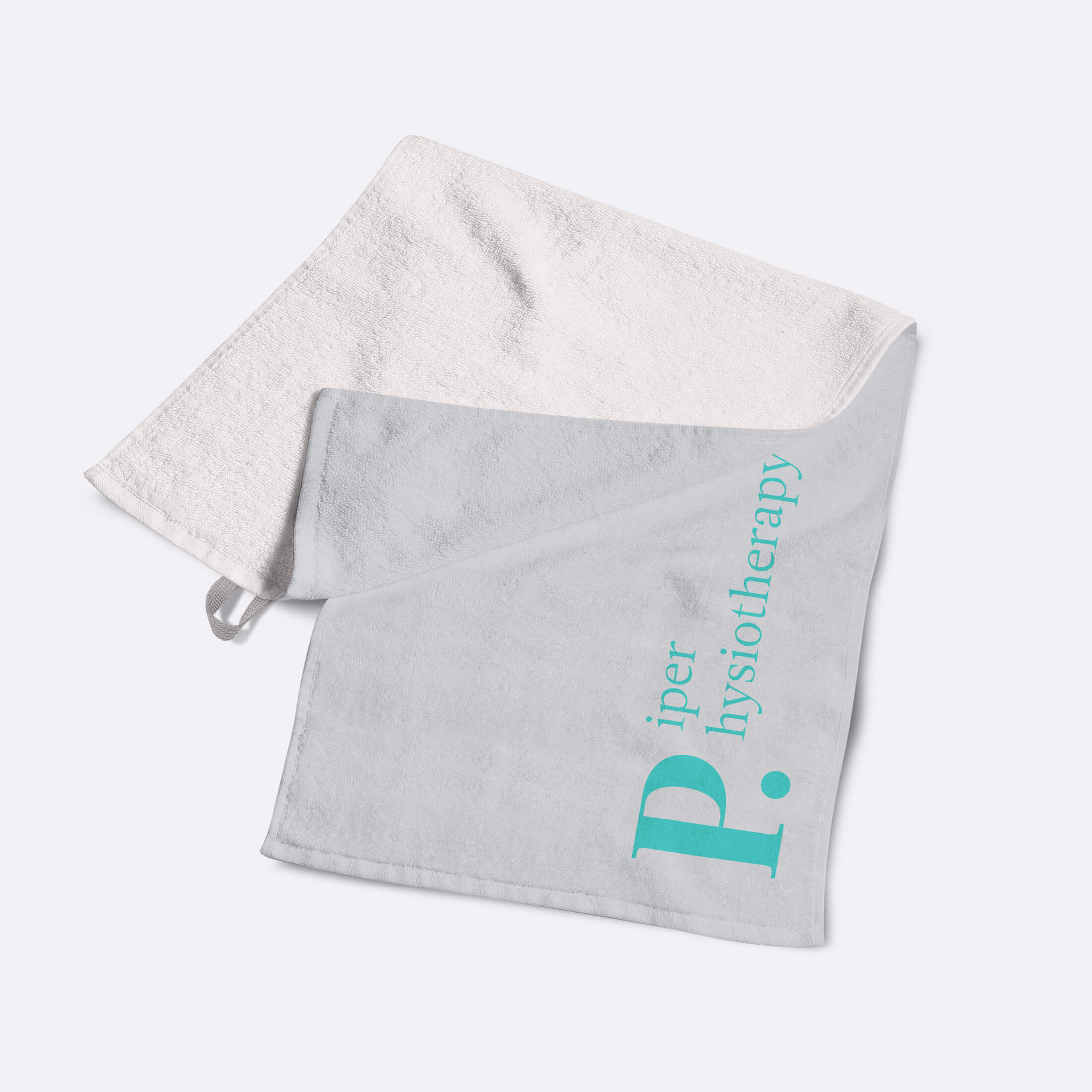 Personalised brand towel for physiotherapy brand