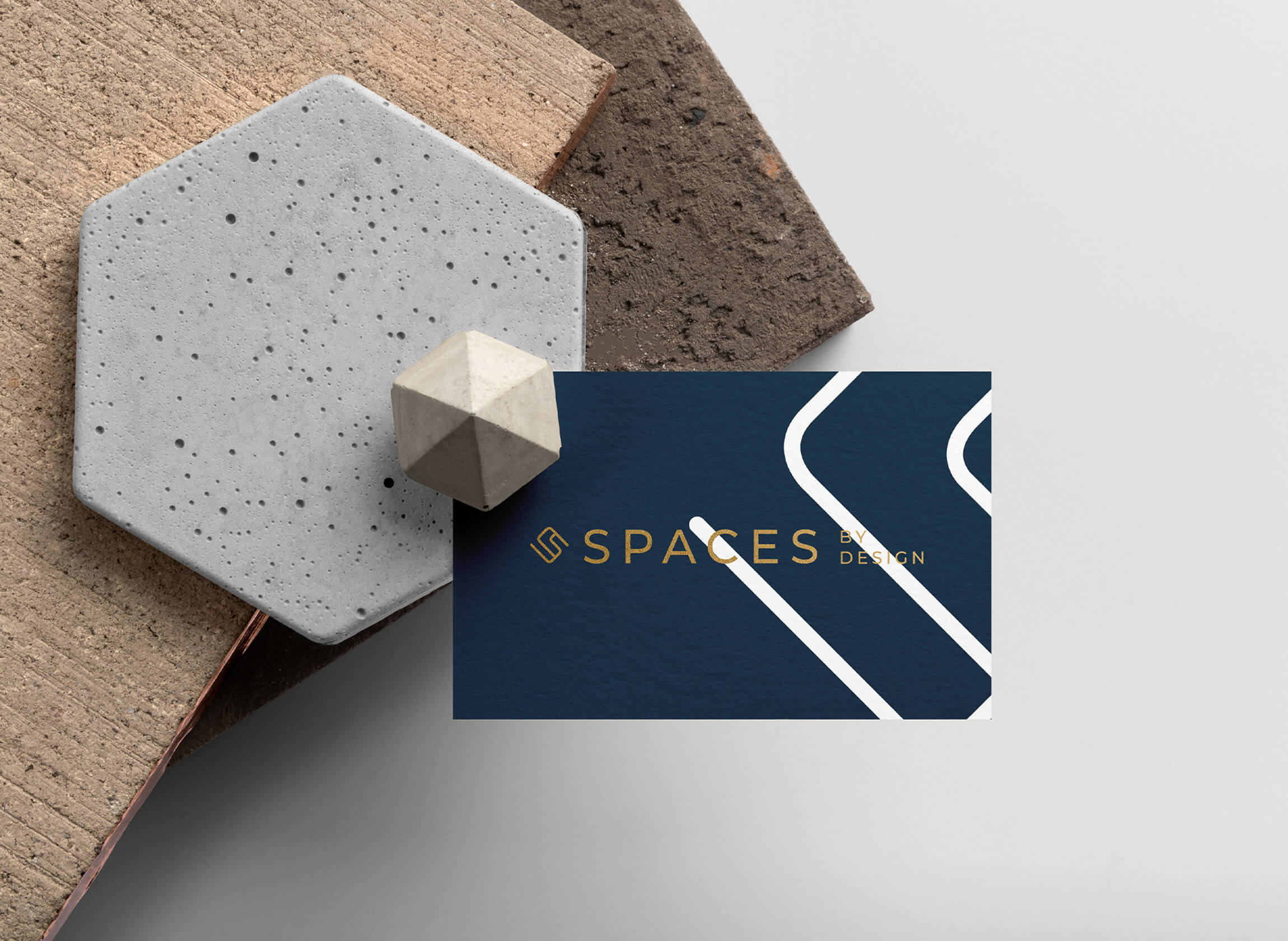 Business card design for Spaces by Design